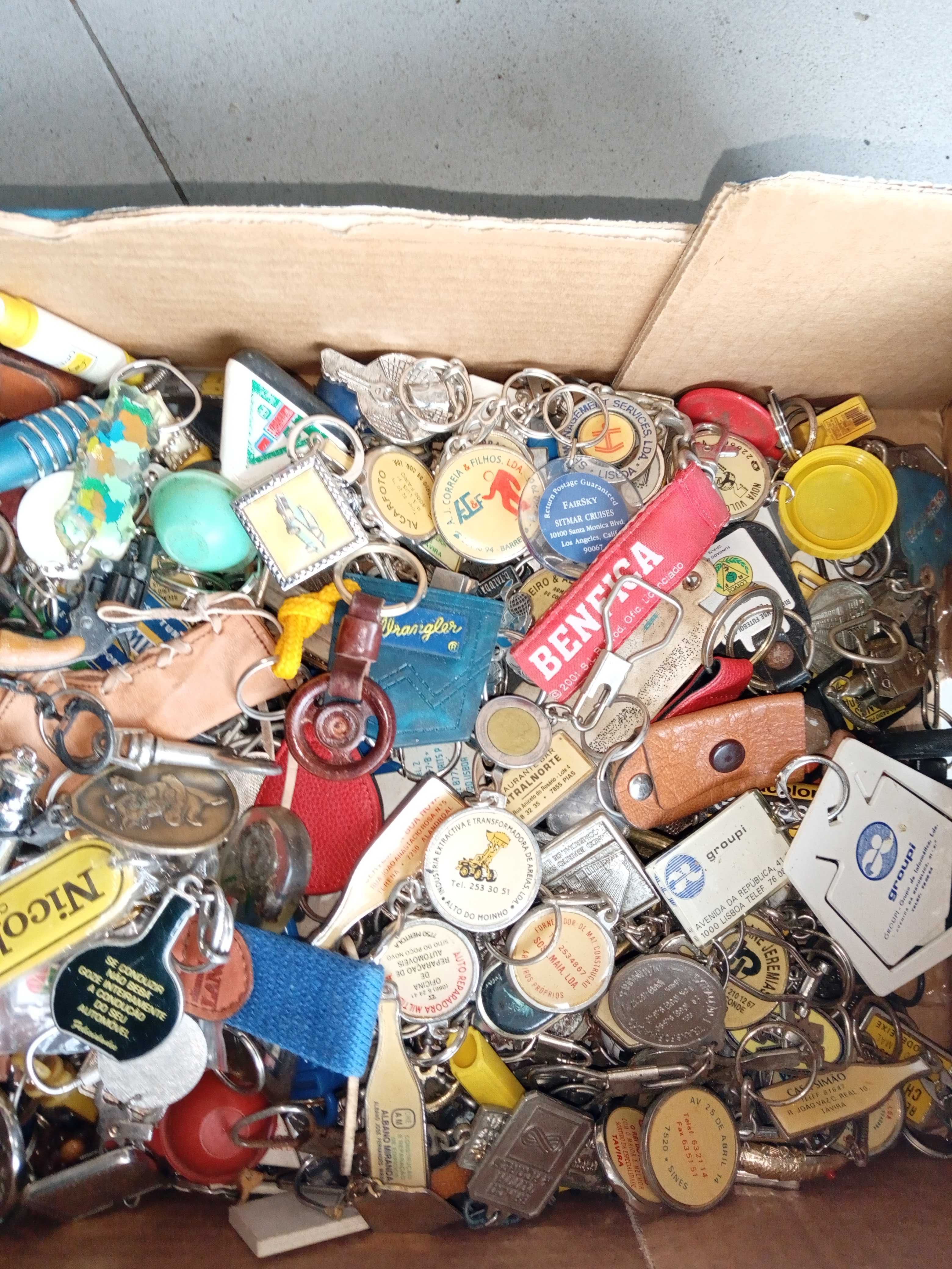 Coleção de 350 porta-chaves