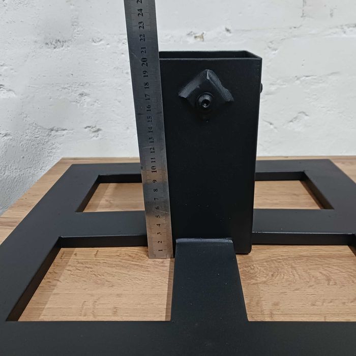 Stojak choinkowy loft 20 cm wysoki, 65 cm średnica, stabilny spawany