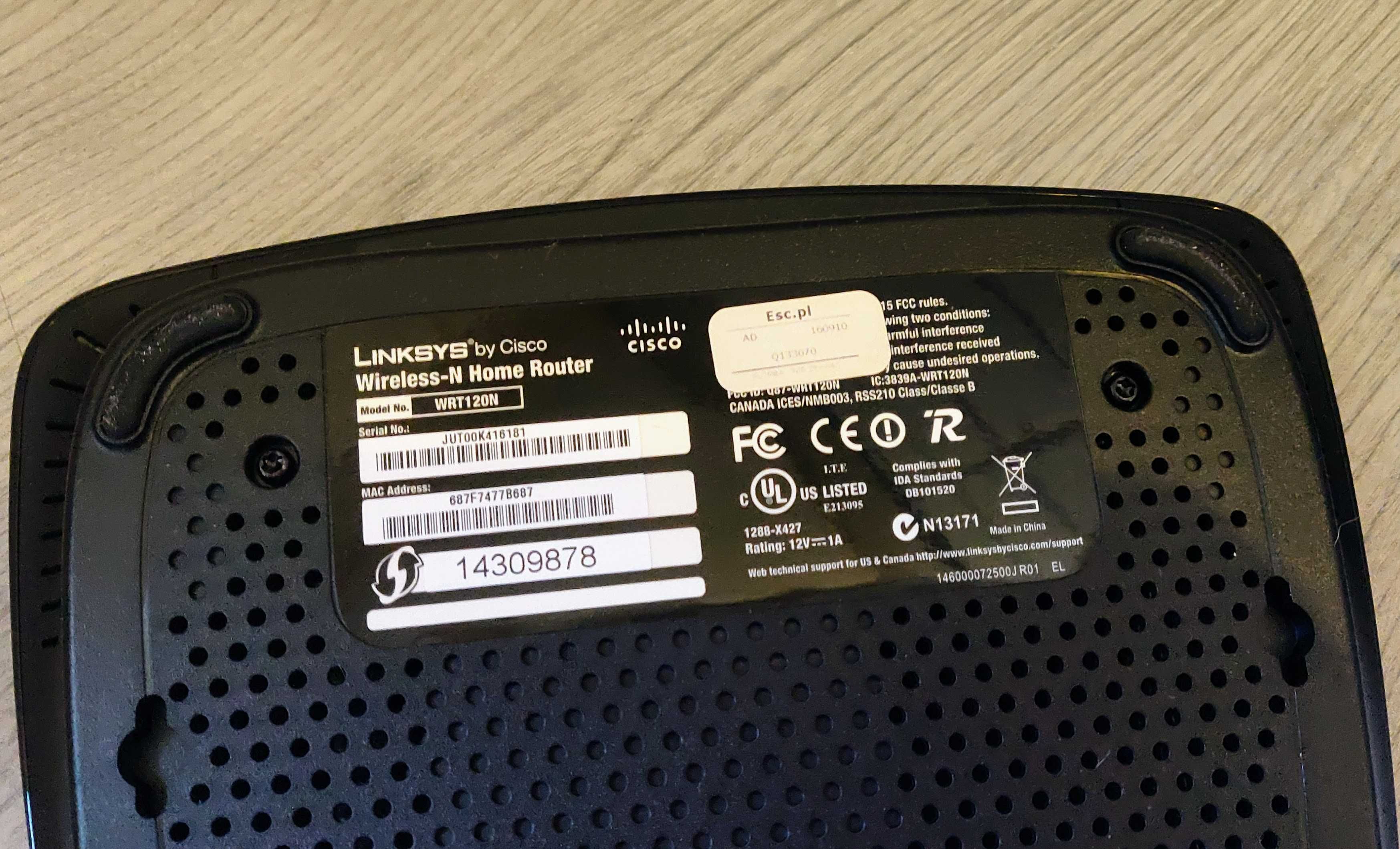 Router modem Linksys by Cisco WRT120N jak nowy! OKAZJA