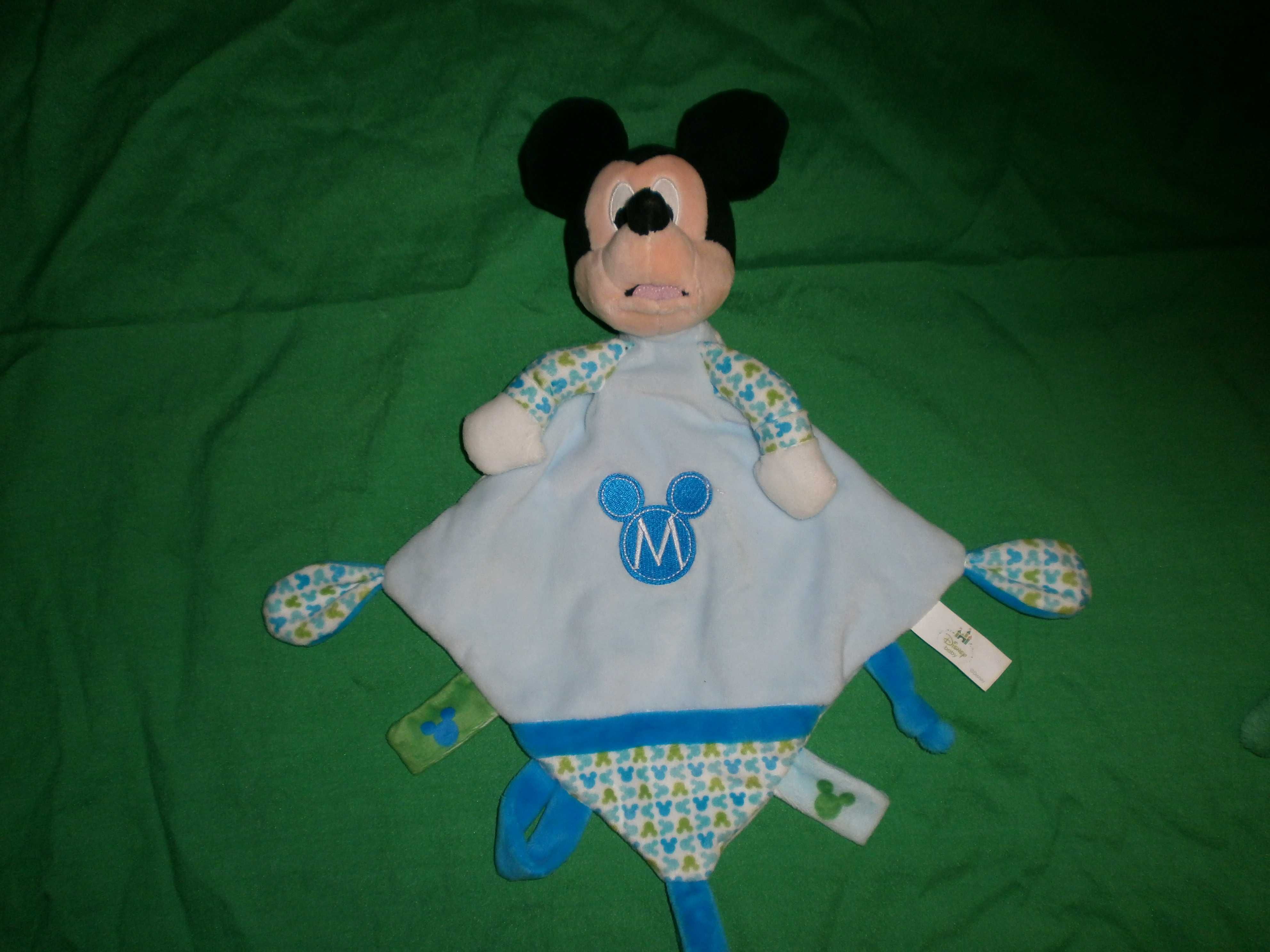 Детское полотенце  погремушка "Микки маус" (Disney  bаby)