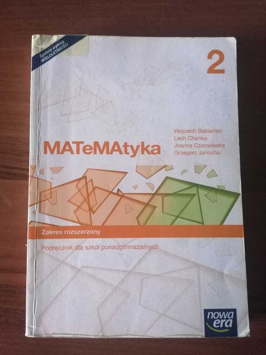 MATeMAtyka 2  Zakres rozszerzony Nowa era