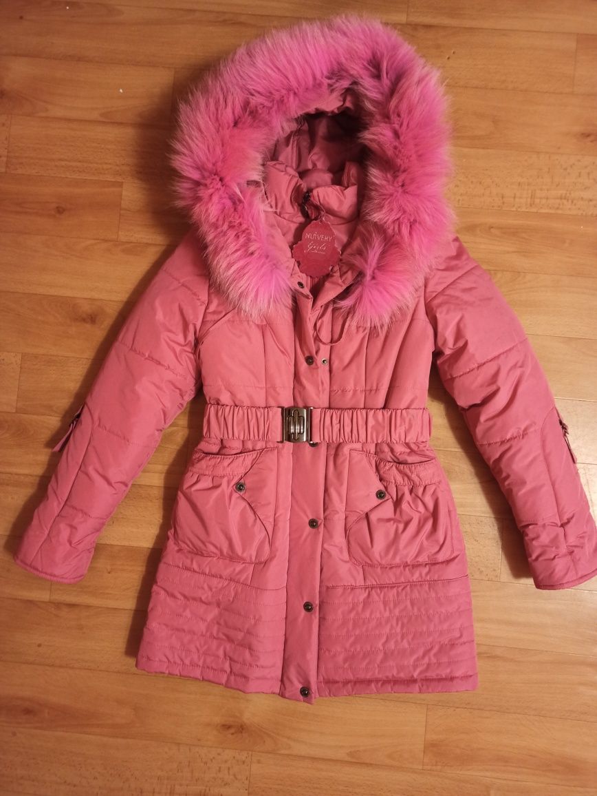 Пуховик, куртка на зиму для девочки, размер 40