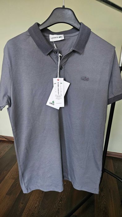 Koszulka Lacoste S polo szara