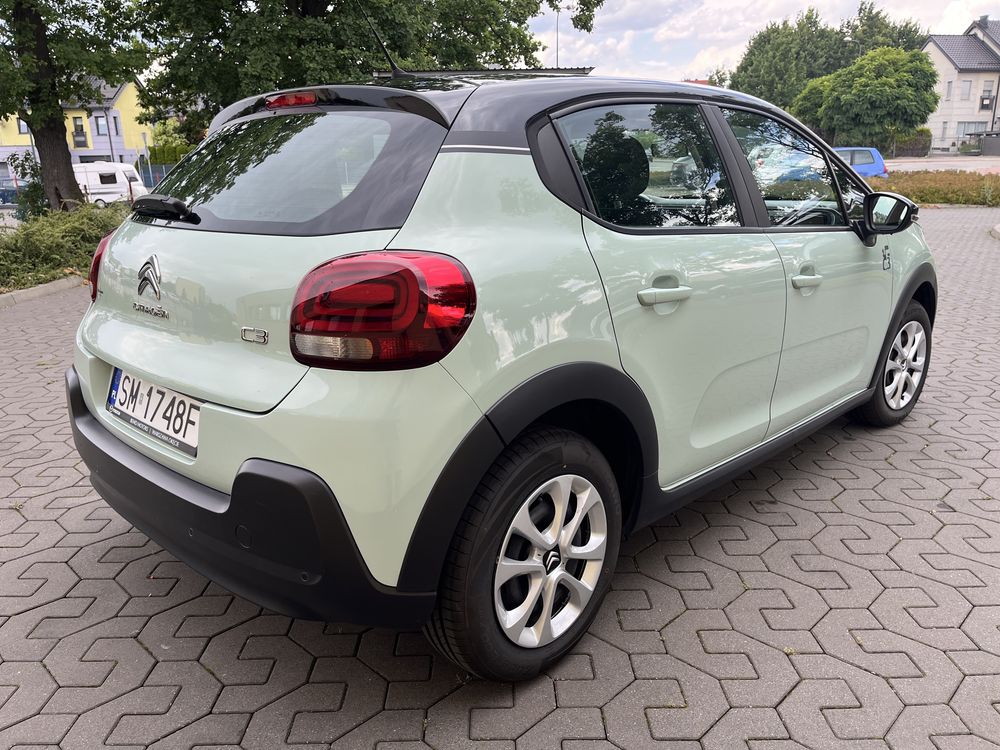 Citroen C3 Feel 1,2 82KM - super stan, dwukolorowy, bezwypadkowy
