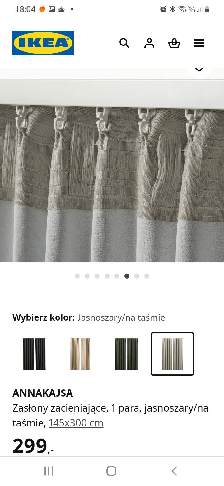 Ikea zaslony Annakajsa nowe