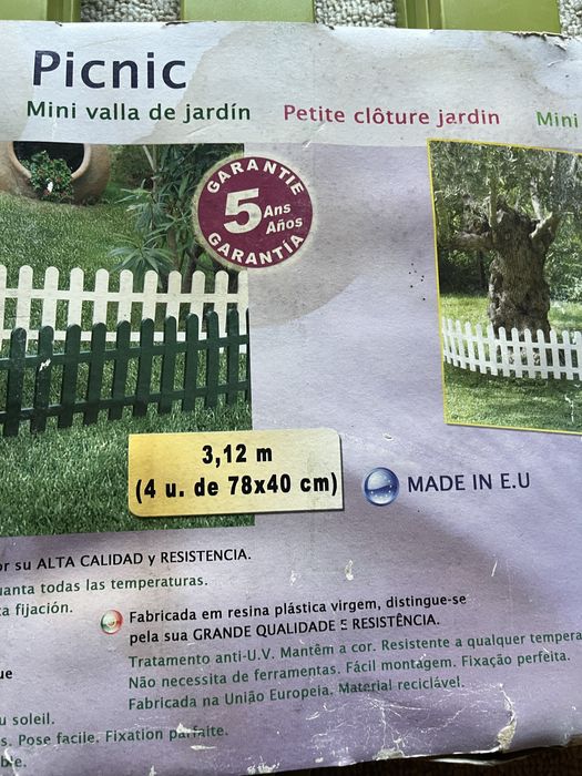 Vedações para jardim