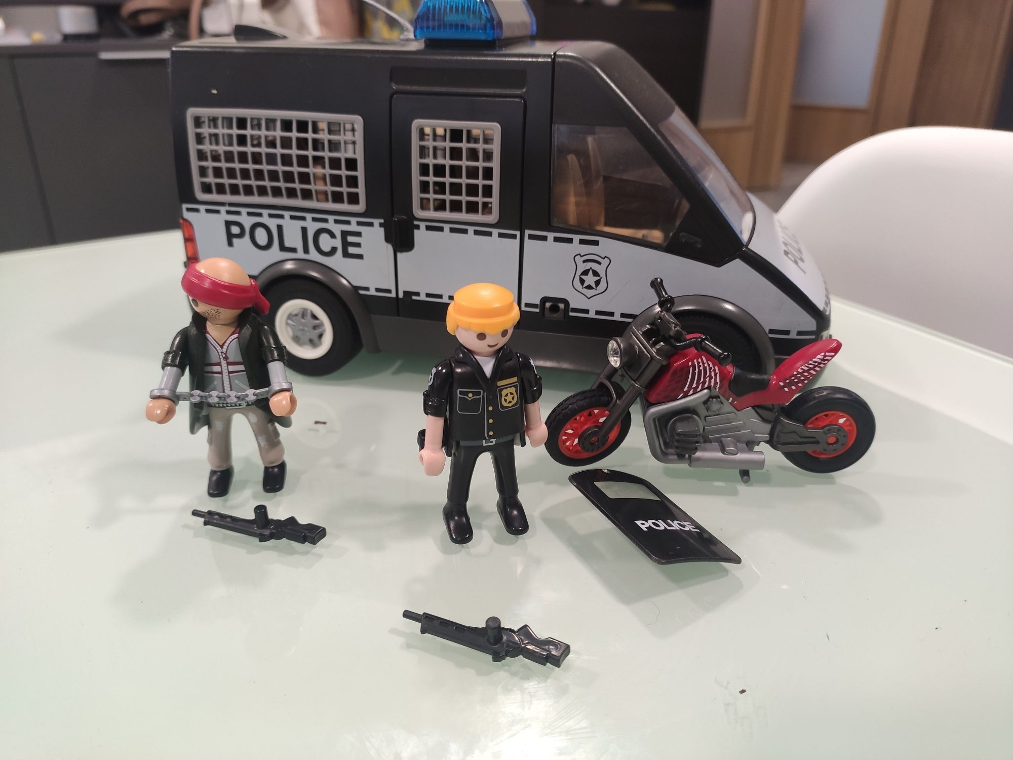 Conjunto polícia Playmobil luzes e som