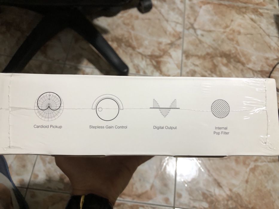 Kardioidalny Mikrofon Pojemnościowy RGB 360 st. Popfiltr Comica STA-U1