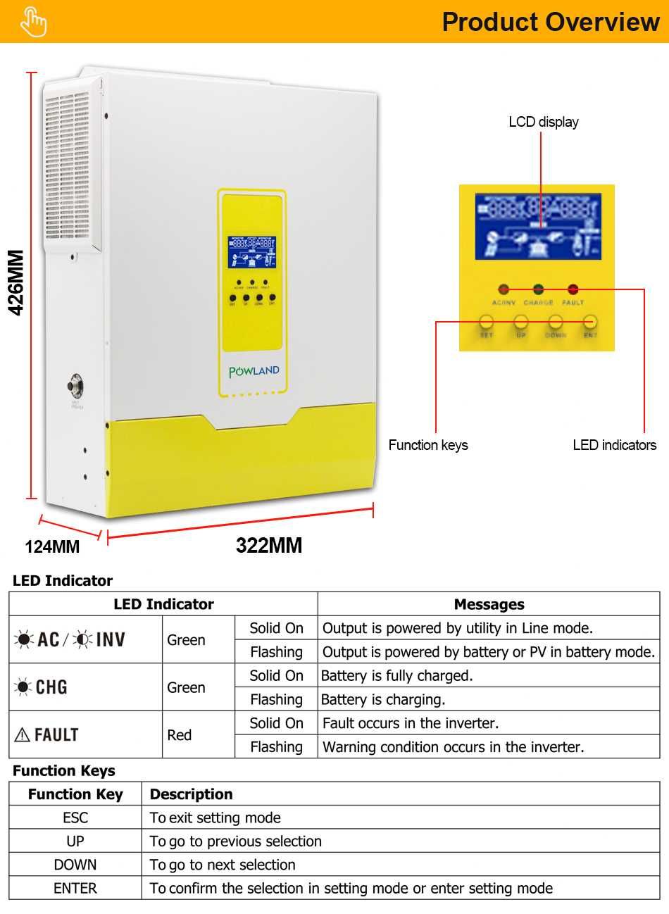 Falownik hybrydowy IGrid-VX-IV-5,6KW IGrid VX IV 5,6KW EASUN