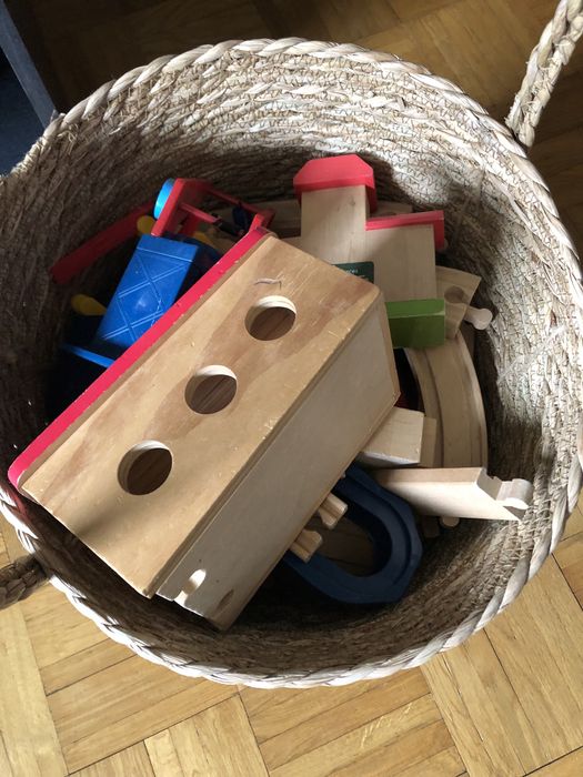 Drewniane tory ,pociag