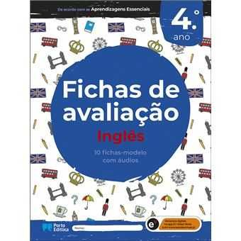 Fichas de Avaliação: Inglês - 3º Ano / Inglês - 4º Ano/ 2º Ano