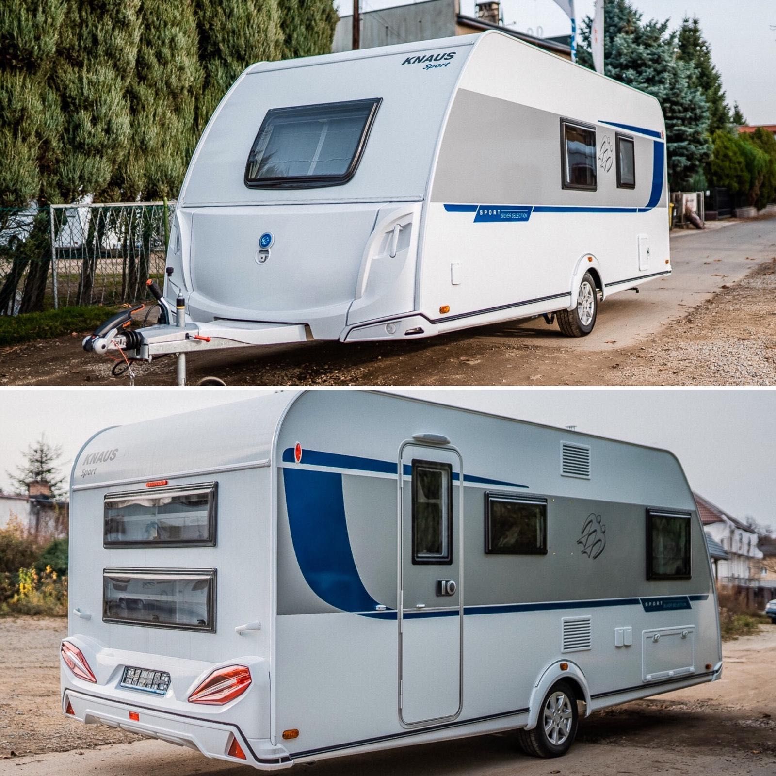 Knaus 500 QDK | Przyczepa rodzinna | Klima, mover, markiza