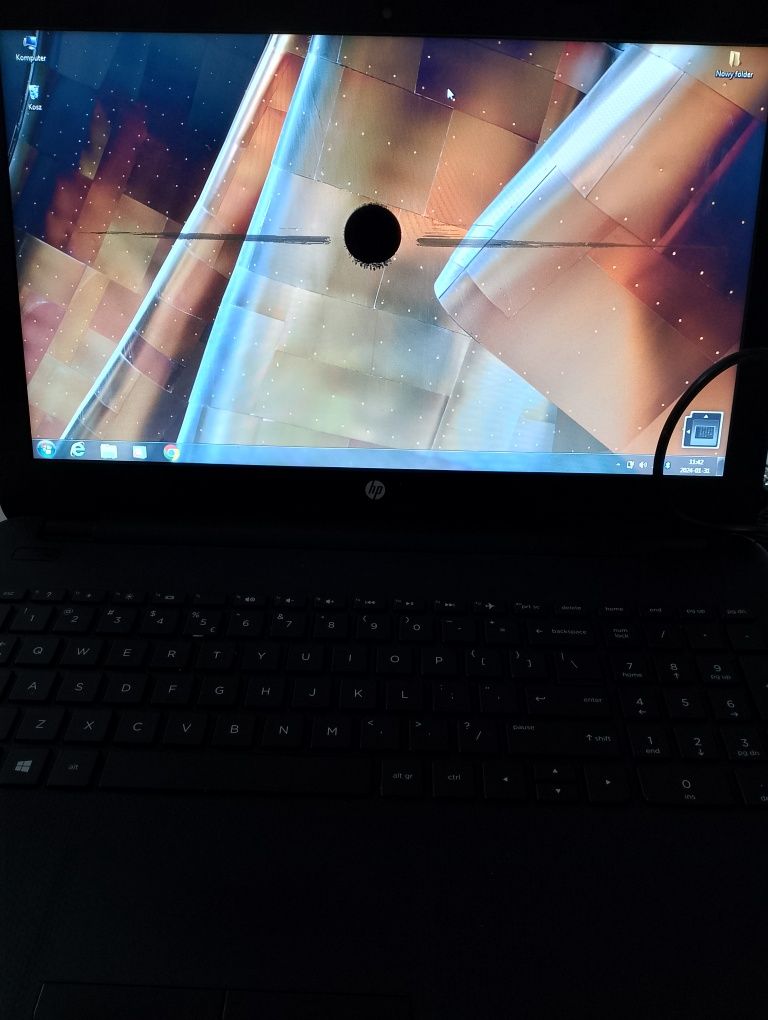 Laptop HP uszkodzony