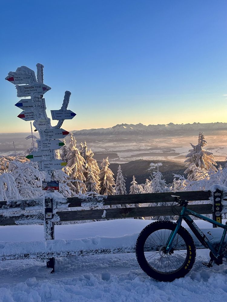 Rower Fat Bike snieg zimowy bloto