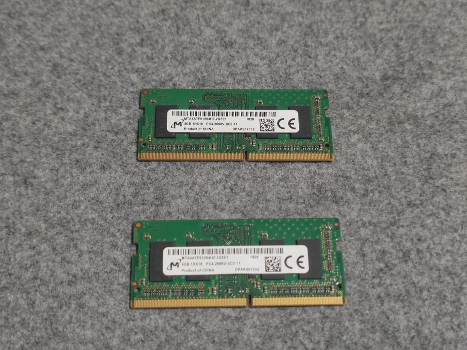 Оперативна пам'ять DDR4 Micron 8gb (2шт по 4gb) Soddim