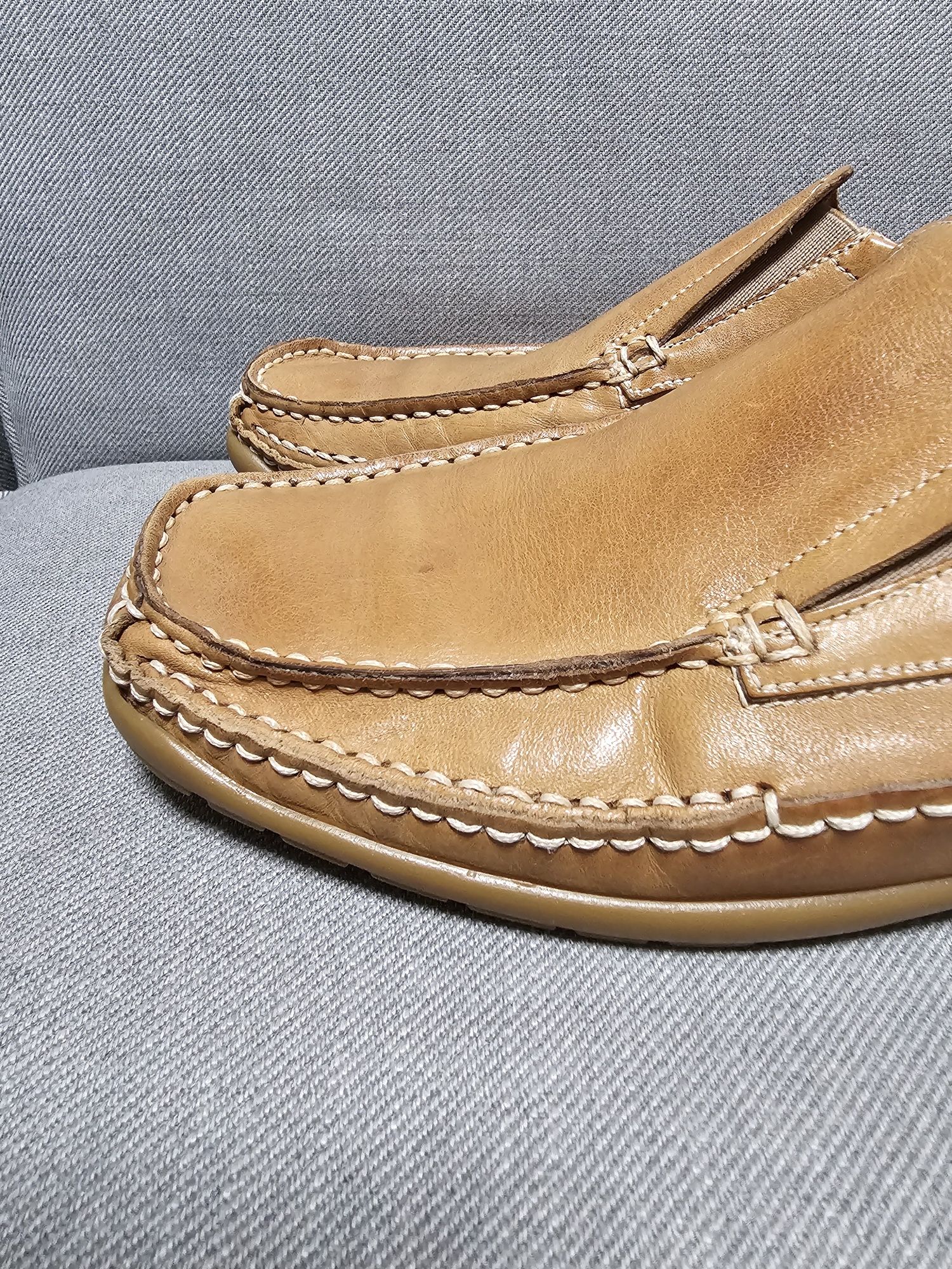 Mokasyny Michael K. roz. 41.5 skóra naturalna