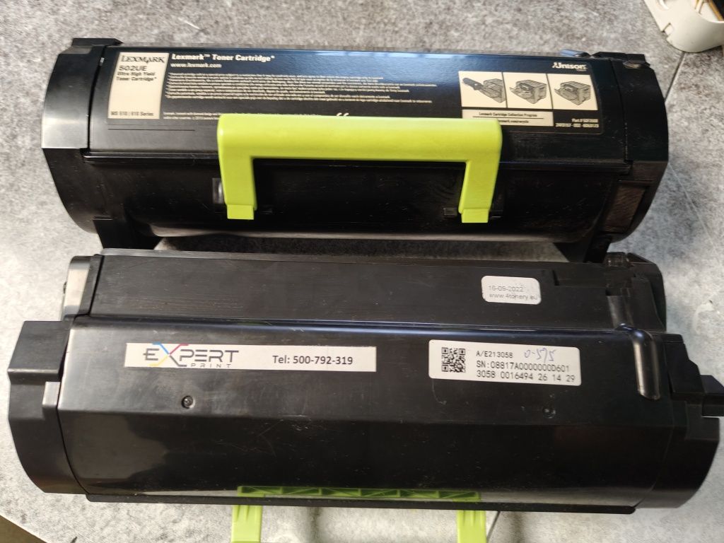 Tonery do laserowej drukarki lexmark