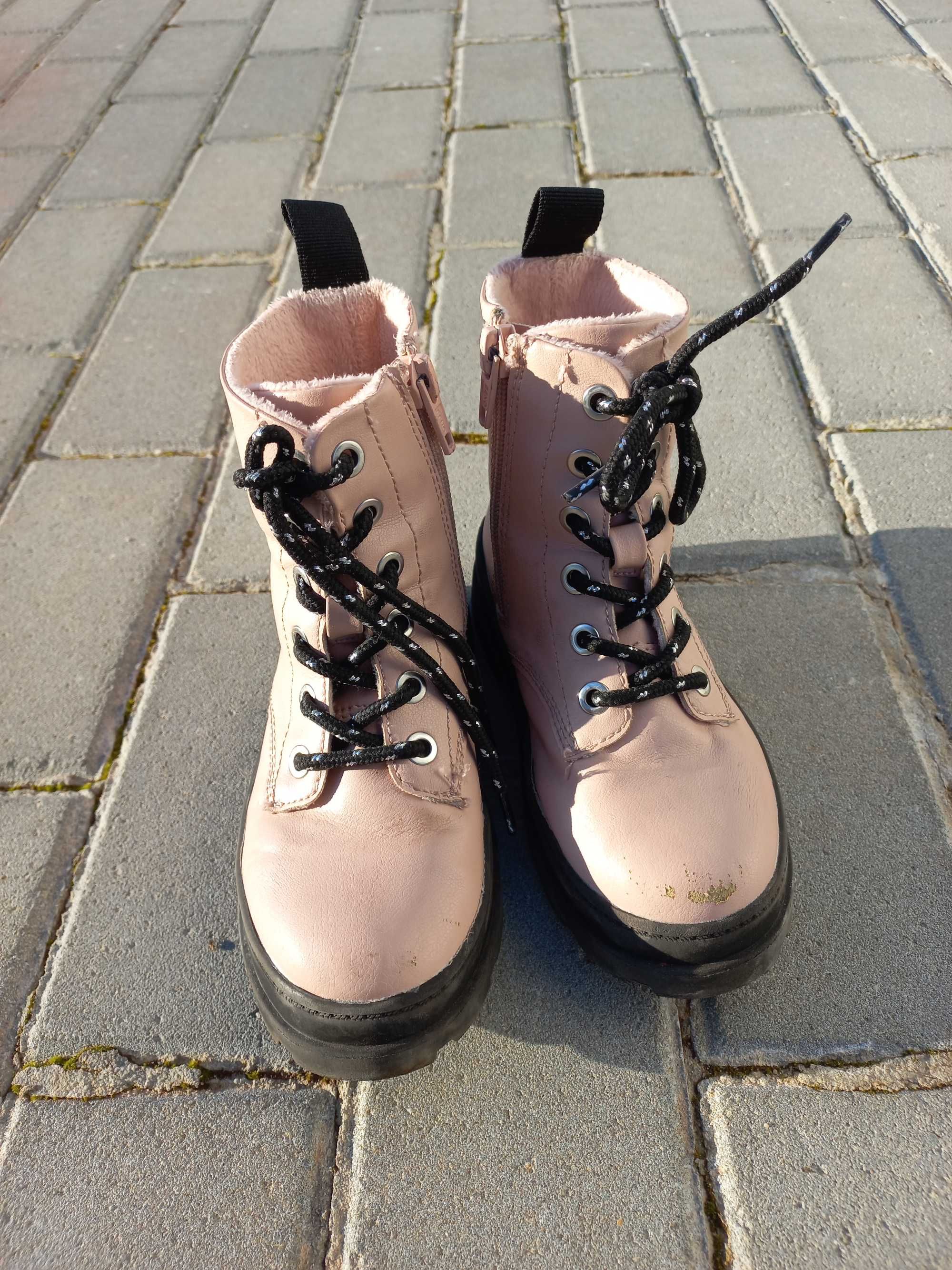 Botas rosa com pêlo T.28