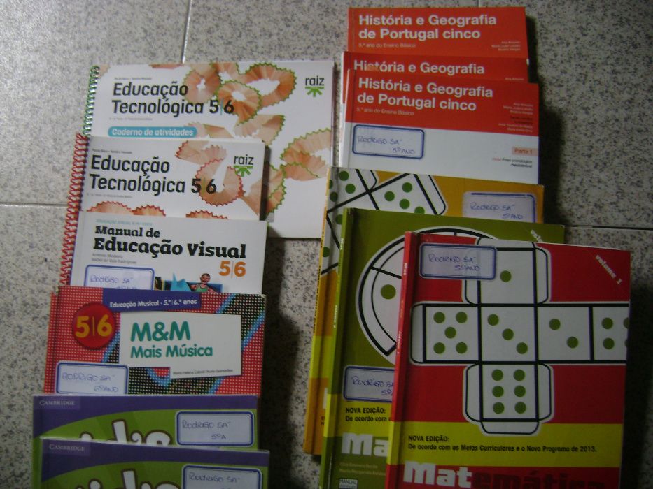 manuais escolares 5º ano