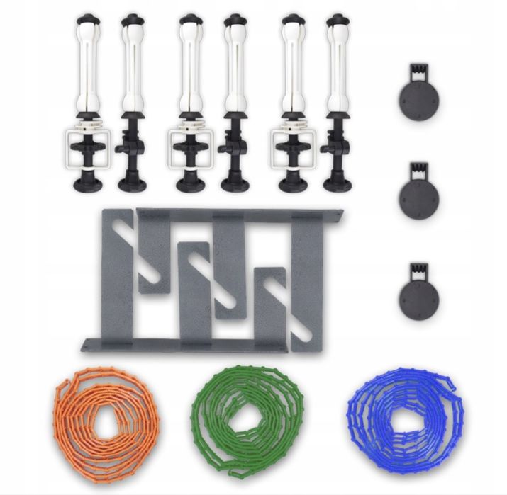 Łancuszkowy system zawieszania TEŁ tło NA 3 TŁA