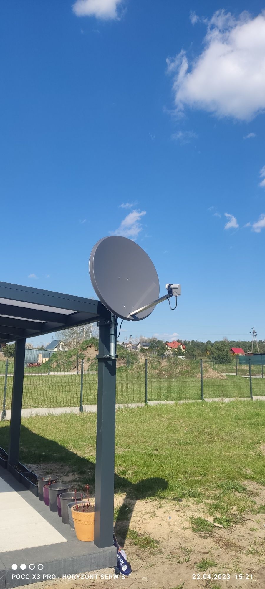 Antena satelitarna 90 cm Antracyt 4K HD Możliwy Montaż. POLSAT CANAL+