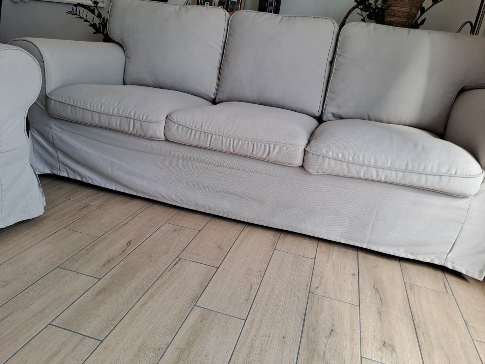 Sofa 3-osobowa Ektop Ikea plus 2 fotele