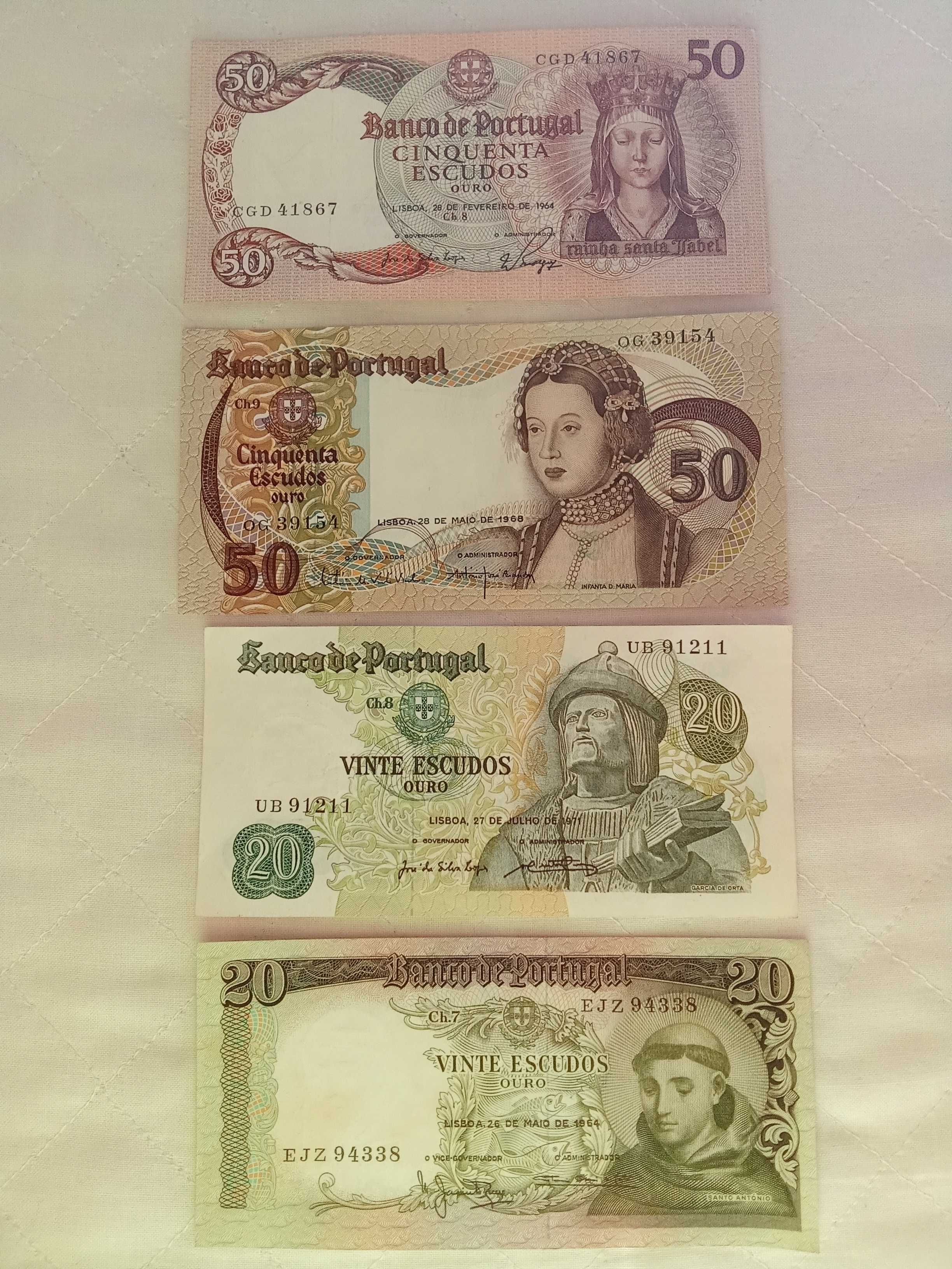 10 Notas Portugal como novas MPC