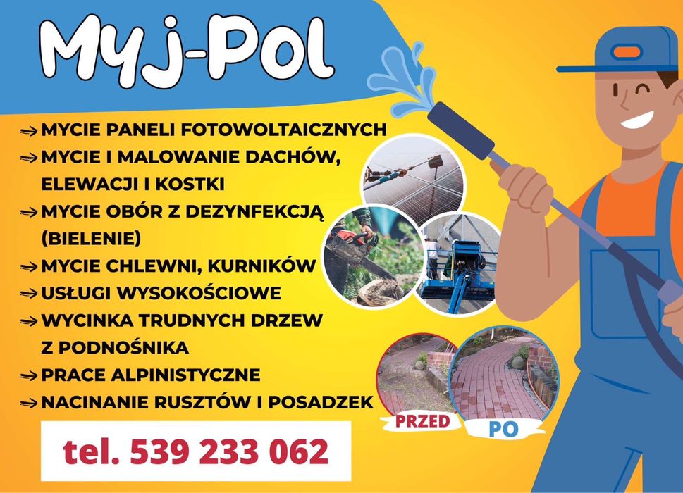 Mycie Elewacji Dachów Kostki itp