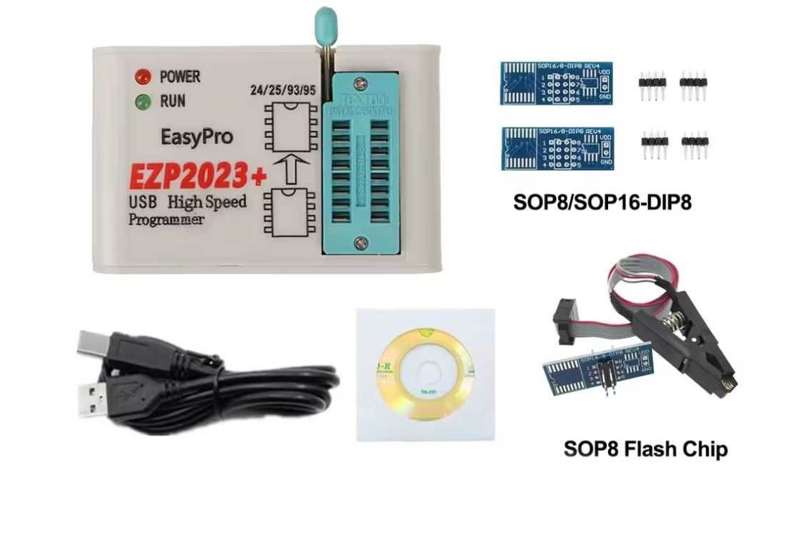 Високошвидкістний програматор EZP2023+ USB SPI + адаптери в комплекті