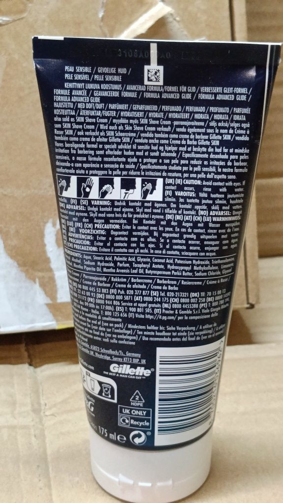 Gillette Mach3 Wkłady wymienne 10 szt+krem do golenia pro