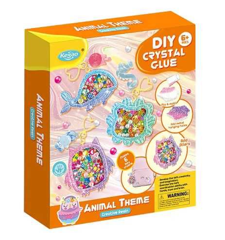 Набір для творчості KEGAO з епоксидною смолою, створення брелоків