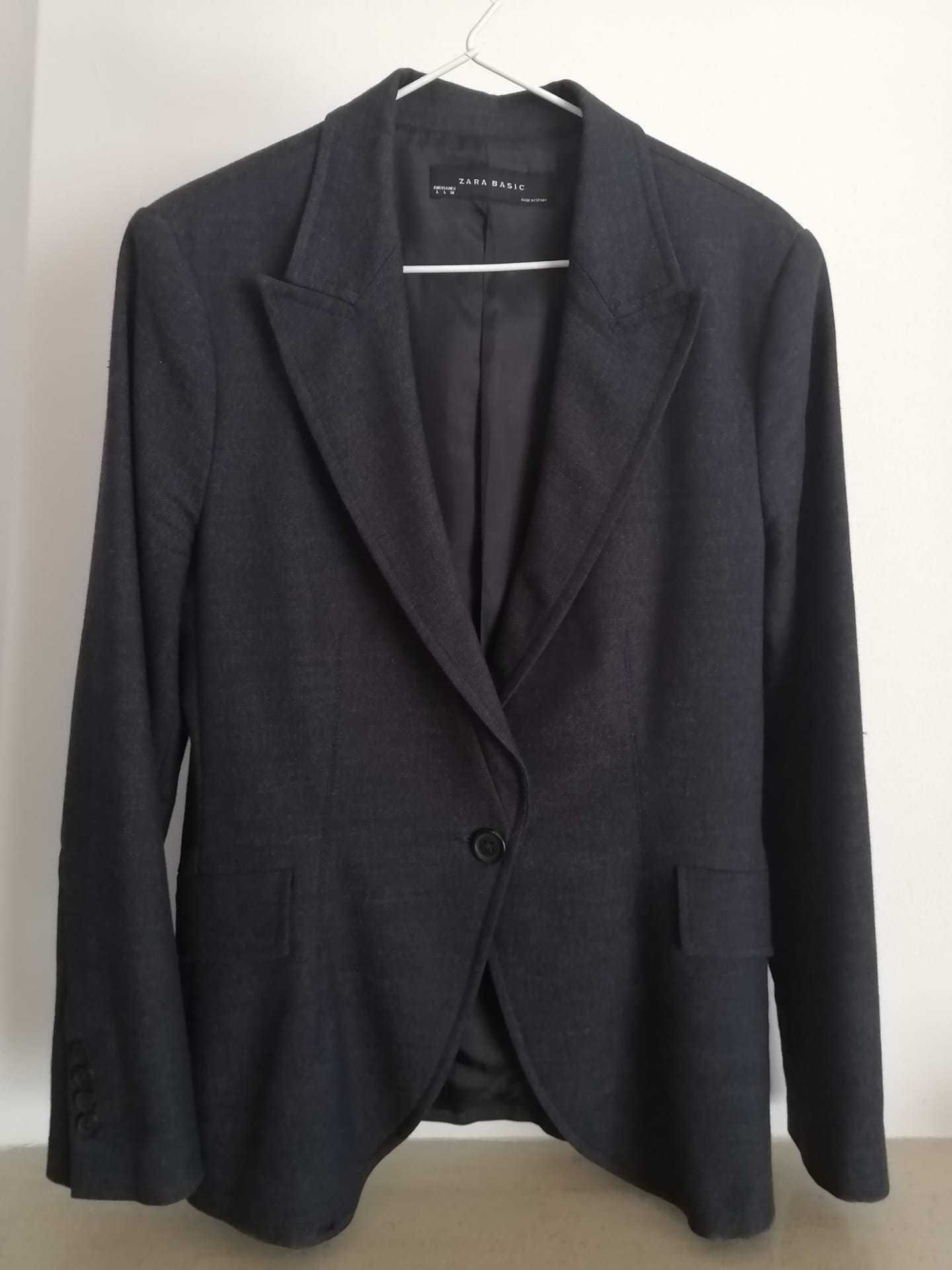 Blazer mulher azul ganga- Zara tamanho L