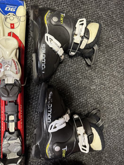 Zestaw Narty Junior Blizzard + Buty Salomon 20/20.5cn + kask Bolle