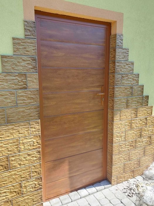 Drzwi stalowo aluminiowe ocieplane do Garażu i Piwnicy #Na wymiar