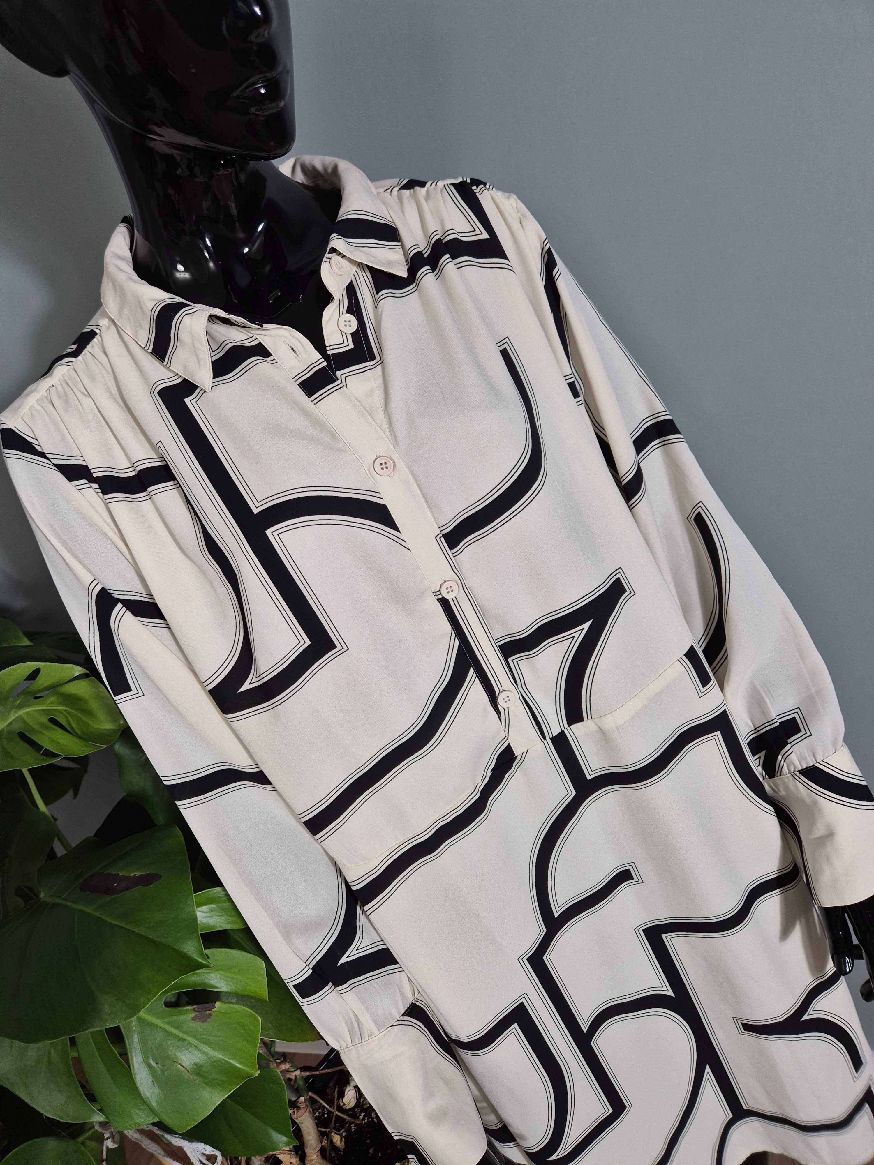 Luźna sukienka damska midi do kolana H&M 44 XXL plus size