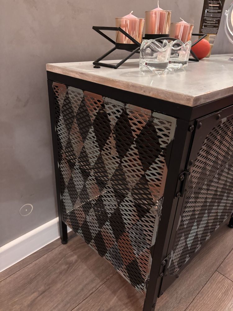 Komoda rtv w stylu industrialnym szafka
