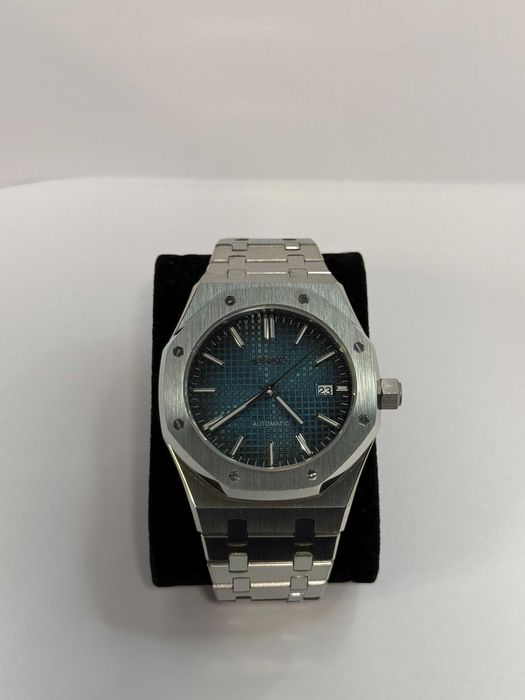 Zegarek Seiko Mod Royal Oak Custom Watch Błękitny