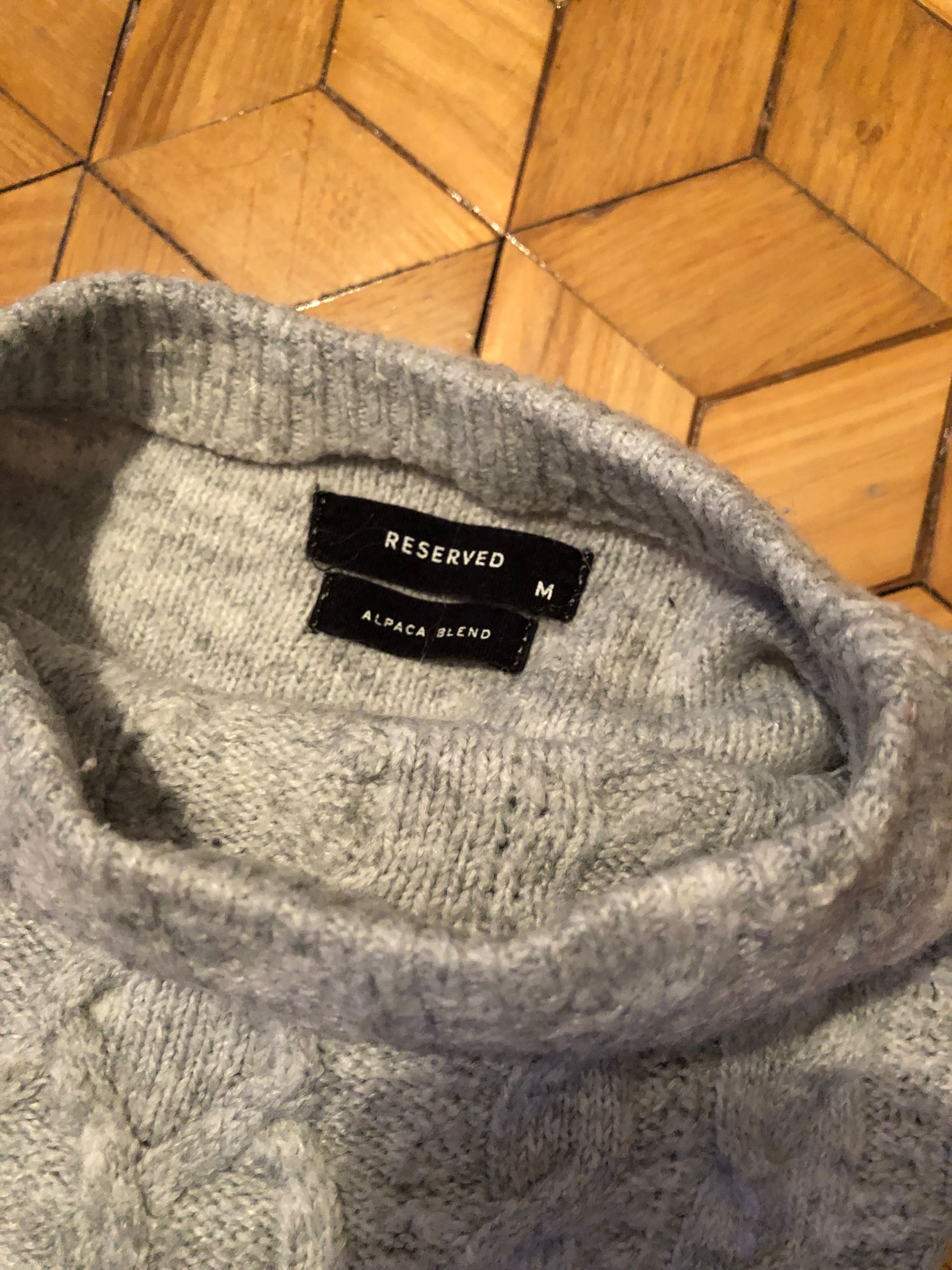 Sweter Reserved M alpaka blend z domieszką