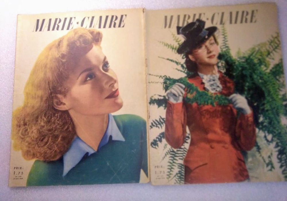 Antigas revistas de moda Marie Claire 1939/40