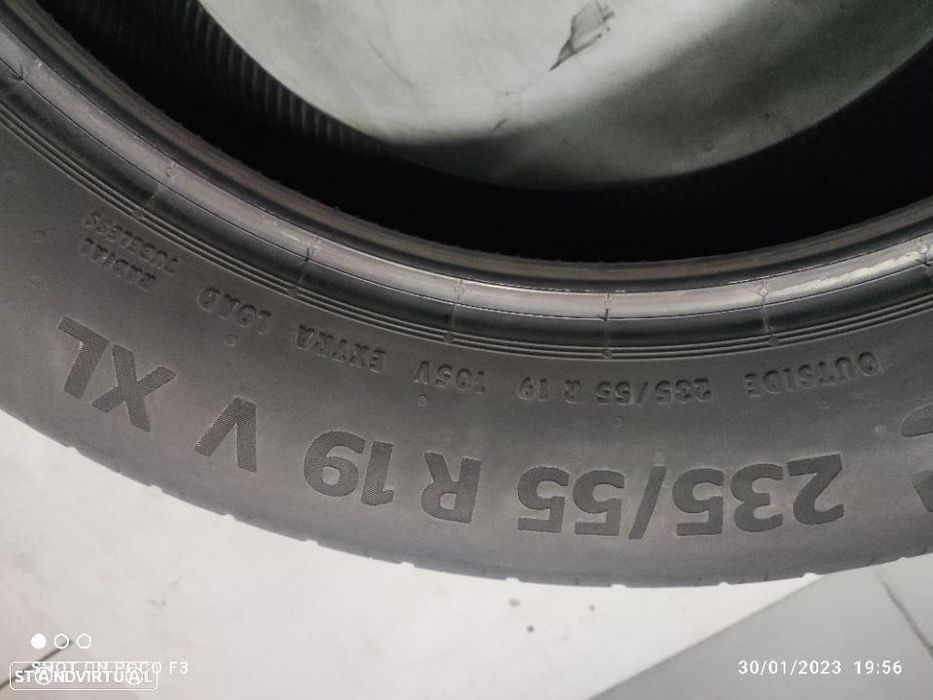 2 pneus como novos 235-55r19 continental - oferta dos portes
