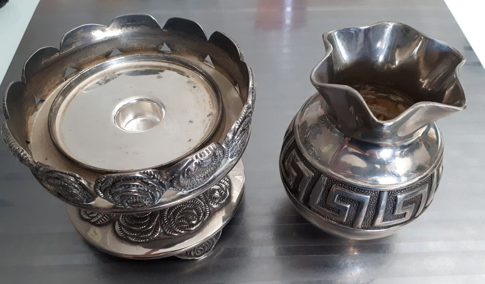 Sprzedam zestaw świecznik i wazonik