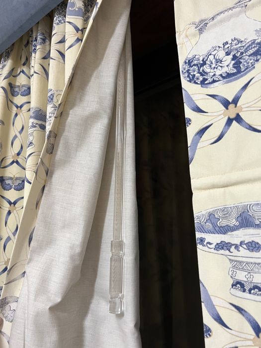Cortinados de cozinha com padrão