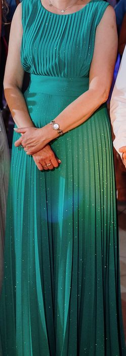 Suknia na wesele, dluga, maxi, plisa, druhna, Rozm L