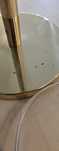 base de candeeiro dourado
