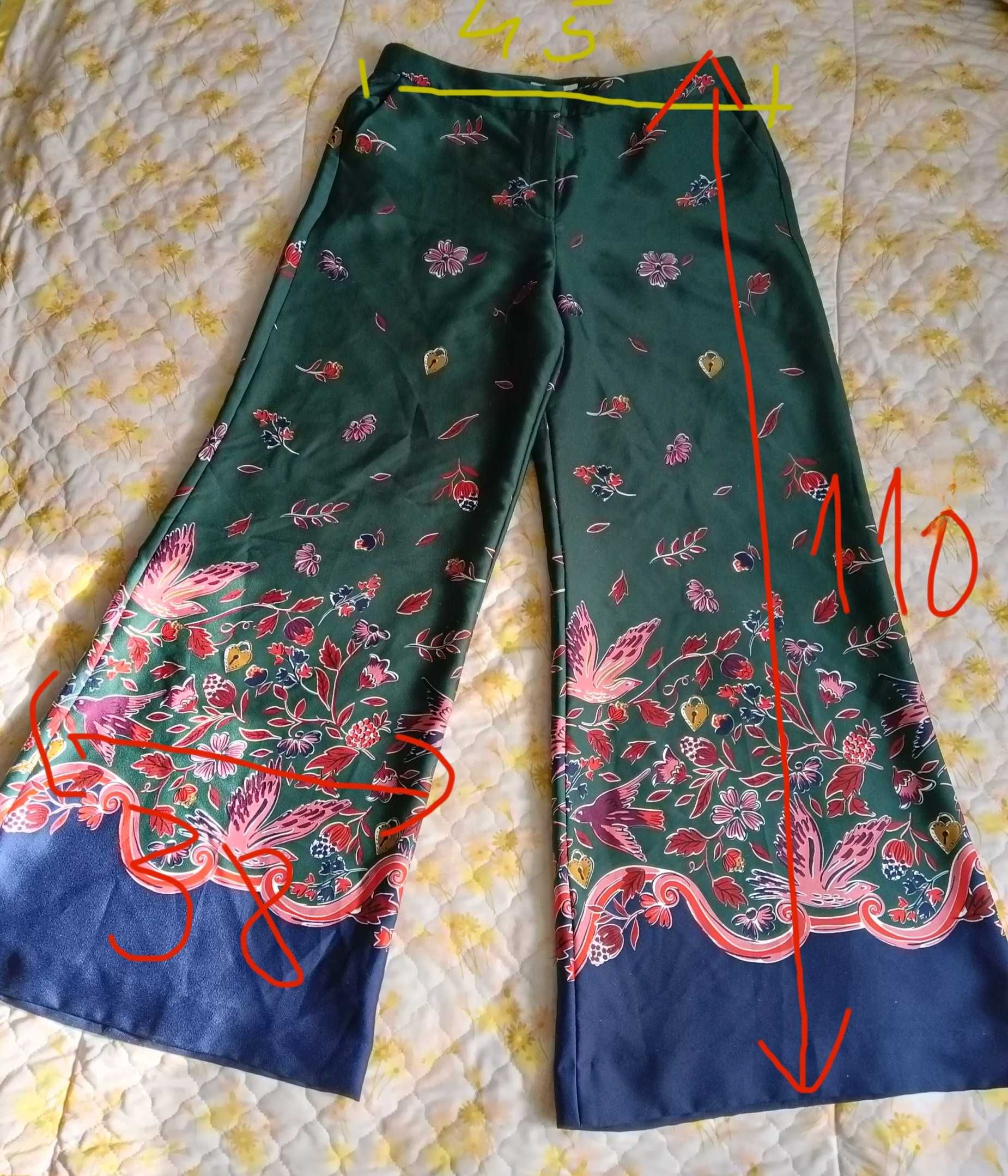 Spodnie Boden, rozmiar 44, piękny wzór, boho, folk