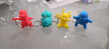 Porta-chaves pokemon bulbasaur, pikachu, charmander ou squirtle