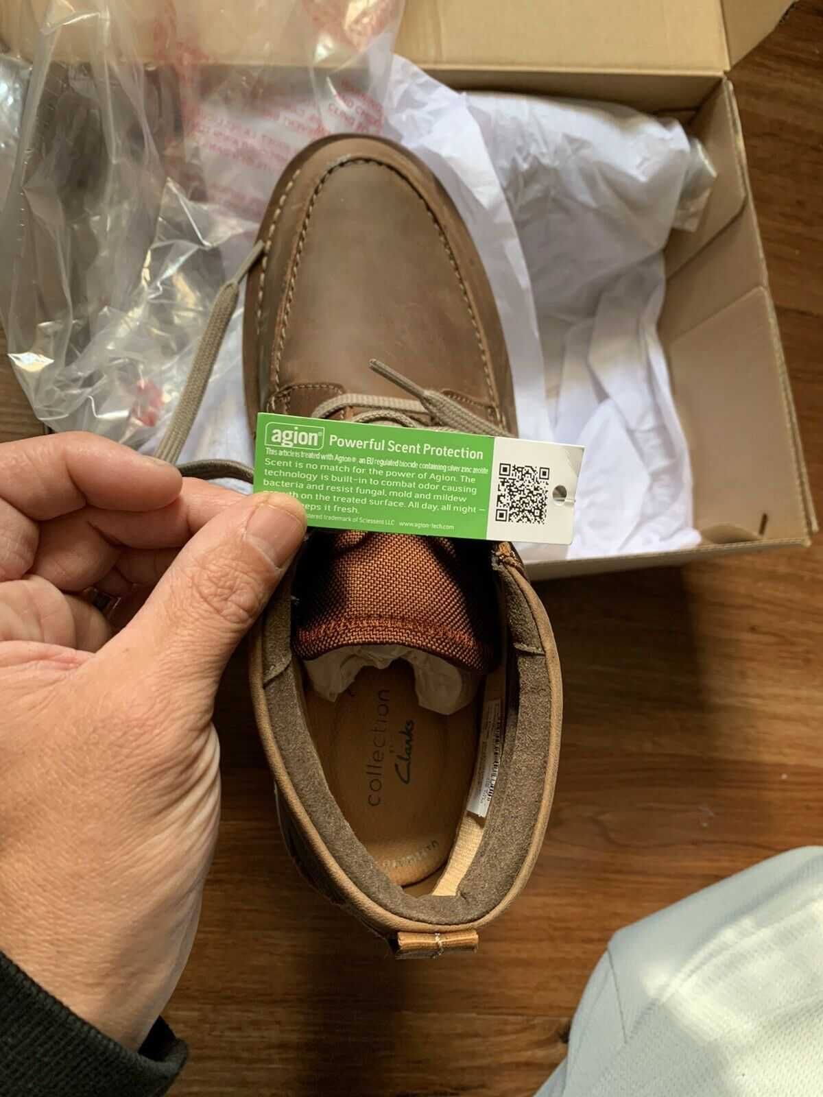 Продам шкіряні кожание черевики ботинки Clarks Vargo Moc mid 10 US 43