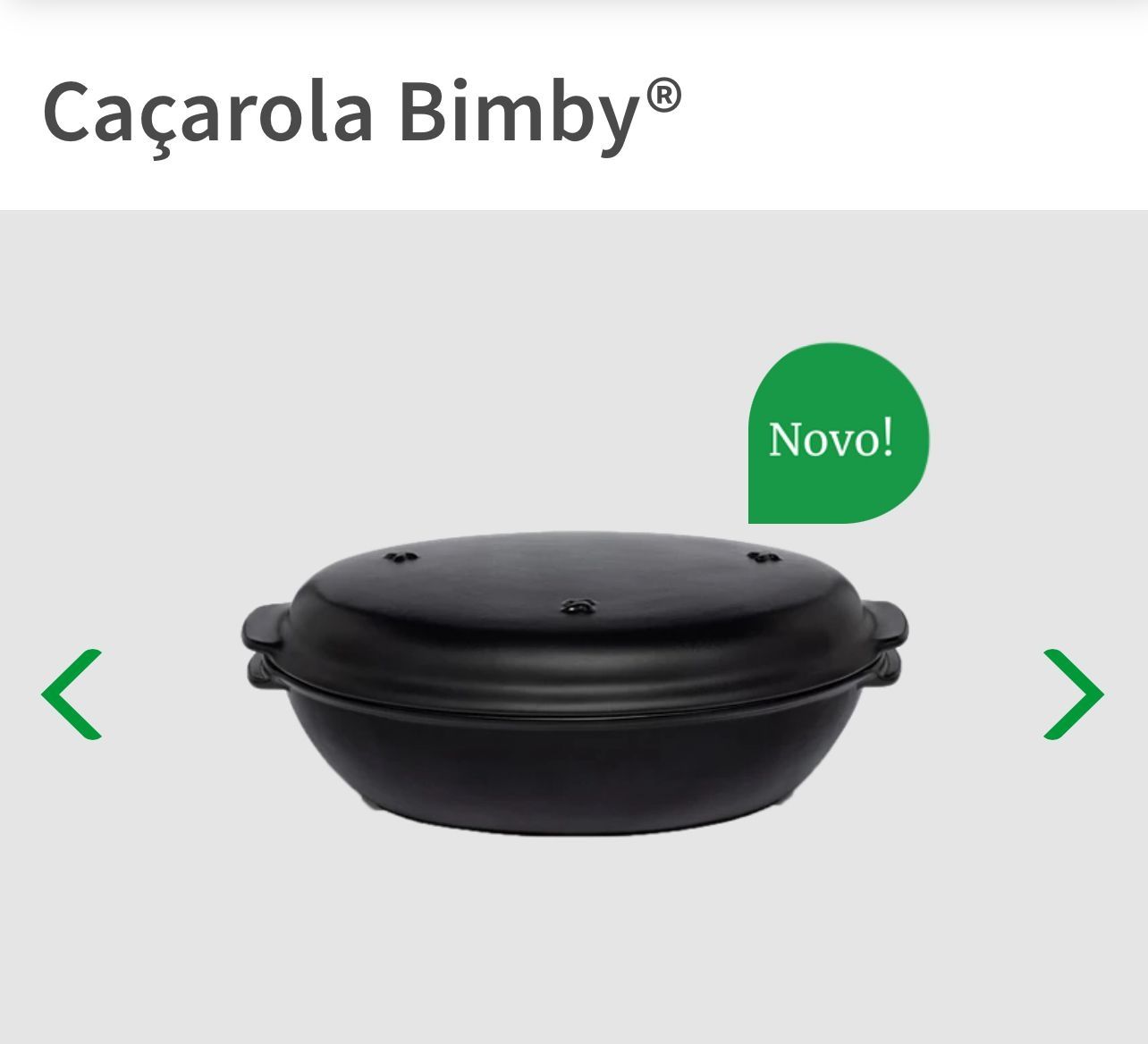 Caçarola Bimby nova