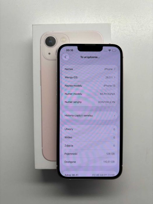 iPhone 13 128GB 86% Baterii super stan gwarancja telefon apple IOS