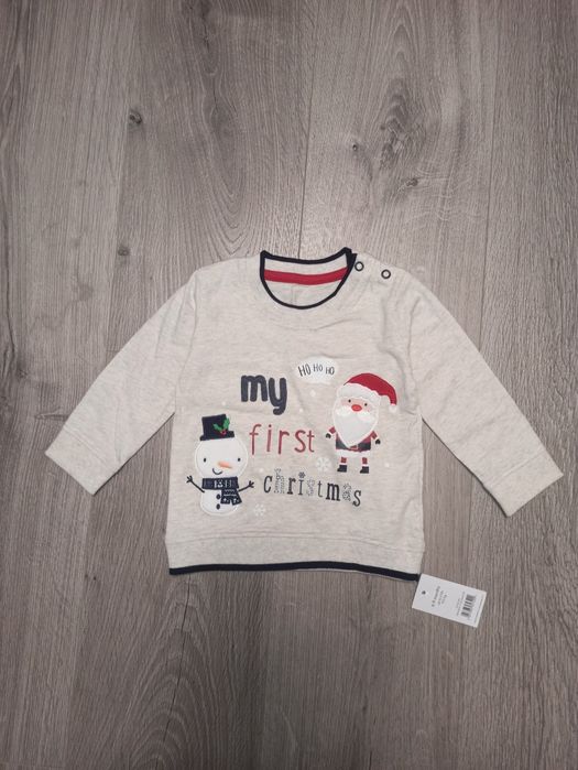 Новорічний светр, джемпер, світшот 6-9 місяців